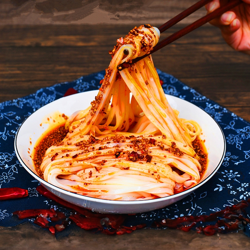 陕西凉皮汉中米皮正宗开袋即食真空袋装特产手工做免煮速食品美味