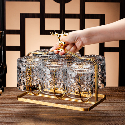 【官方正品】复古高档威士忌酒杯