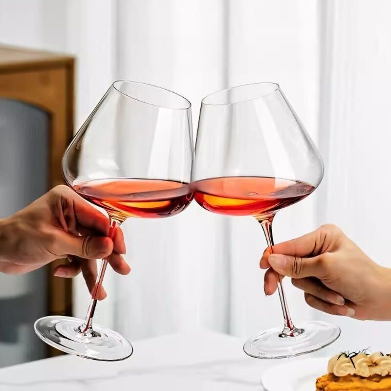 德国勃艮第红酒杯高档轻奢高脚红领结 大号波尔多红酒杯送礼盒装