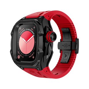 GoldenConcept古德康赛白色金属改装表壳适配苹果ultra2/3表带S11