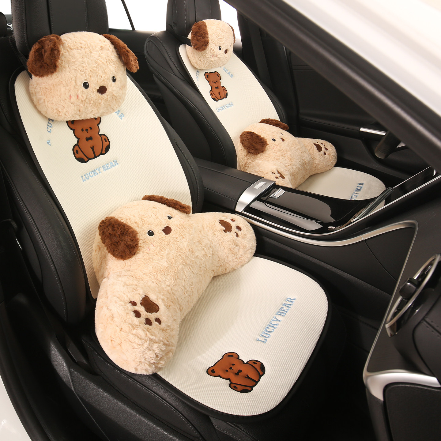 汽车坐垫四季通用可爱卡通座垫冬季透气座椅套高级感女士座套车载,汽车用品/电子/清洗/改装,专车专用座套/座垫,淘宝优惠券,粉丝福利购,淘宝优惠卷