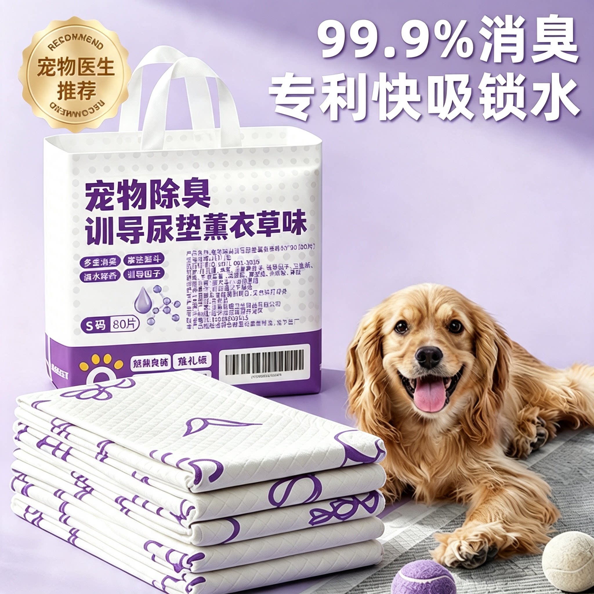 狗狗一次性加厚吸水尿垫图片