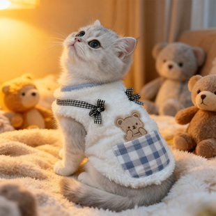 德文猫咪衣服冬装防掉毛小猫布偶缅因无毛猫专用2025新款过冬衣服