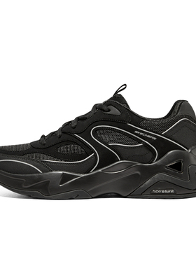 skechers斯凯奇新黑武士男HYPERBURST运动缓震老爹熊猫鞋232425