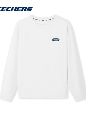 Skechers斯凯奇男女款时尚百搭长袖T恤舒适凉感运动衫 L226U031