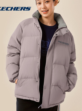 斯凯奇短款羽绒服冬季男女加厚保暖防风休闲羽绒运动外套L425U008