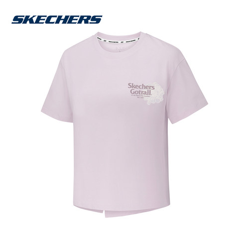 SKECHERS斯凯奇新品2026秋女短袖衫 P326W098-0239