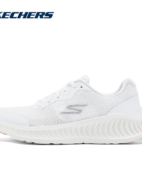 斯凯奇夏女健步鞋厚底增高休闲运动鞋透气跑步鞋 125641/WHT