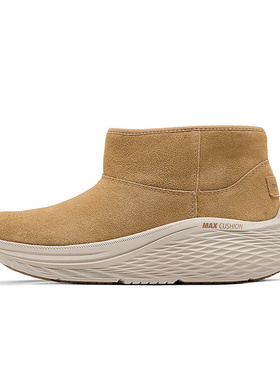 SKECHERS斯凯奇冬女鞋厚底一脚蹬加绒休闲雪地靴144349-CSNT