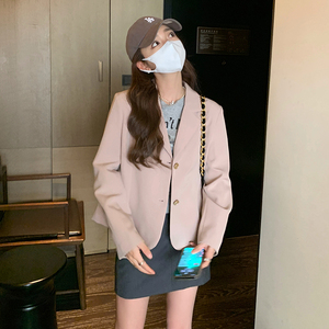 小香风短款粉色西装外套女春秋2025新款小个子高级感爆款甜辣复古图片