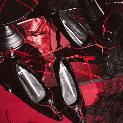 现货 紧缚尖头高跟小众恋物红底细跟性感原创绳艺防水台高跟鞋