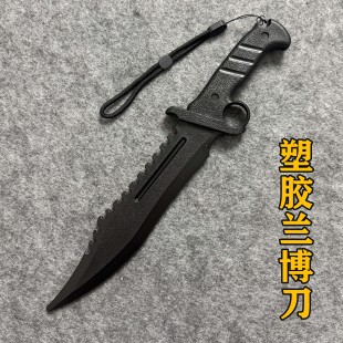 塑胶匕首兰博刀军训道具表演唐横刀汉剑搏击实战练习刀玩具战术刀