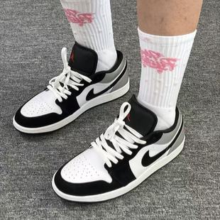 AJ1女鞋 黑白灰 低帮运动休闲篮球鞋 106 耐克Air HF3148 Jordan