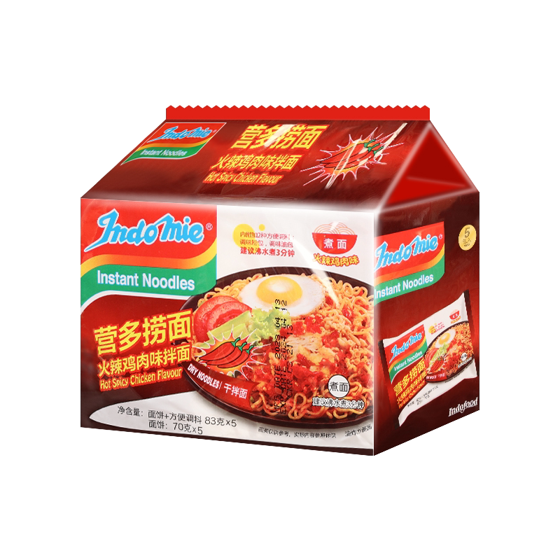 营多捞面indomie印尼进口冲泡方便面/拉面/面