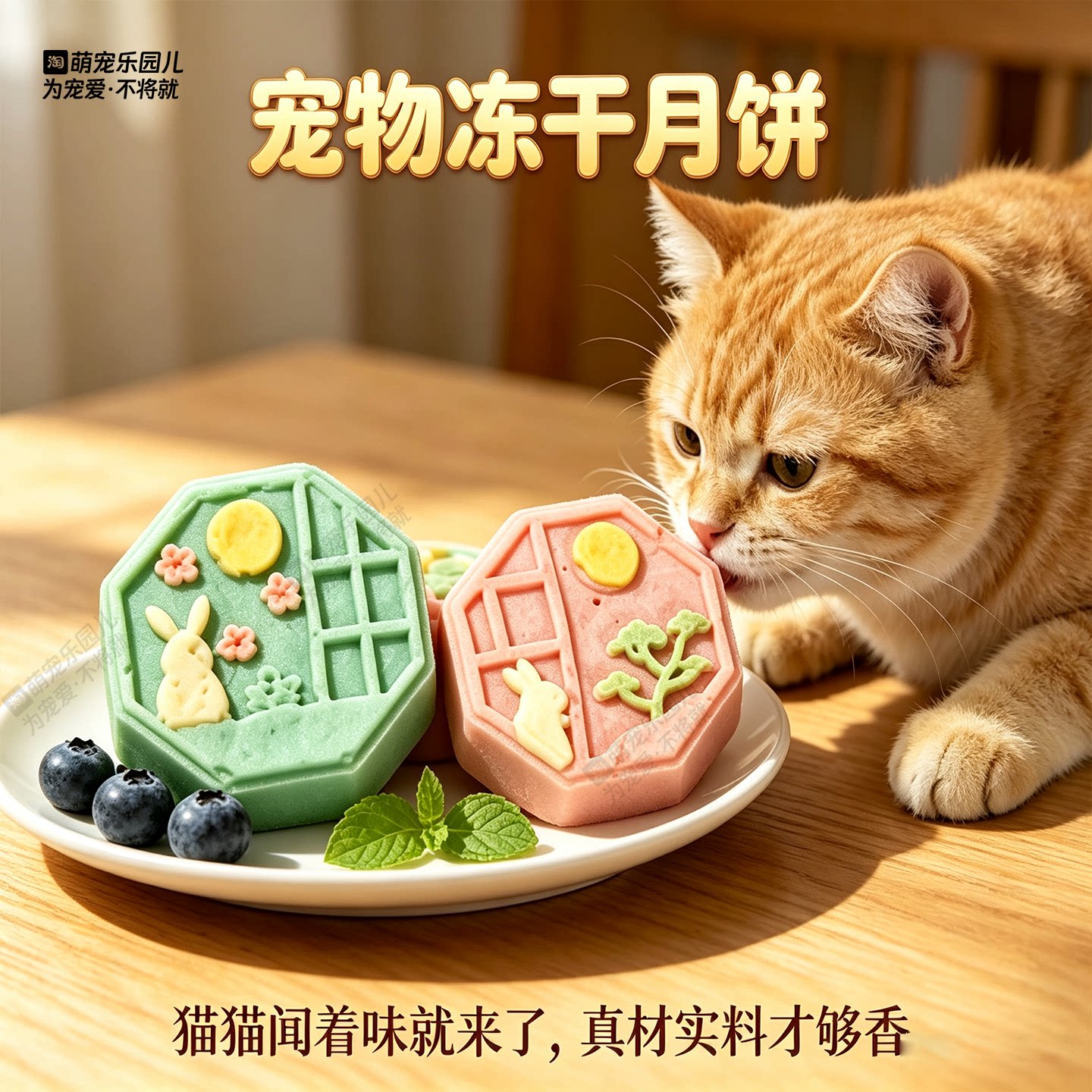 宠物猫狗中秋礼盒月饼冻干零食