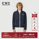 CNC男装 奥莱logo满印轻薄透气夹克男春夏新款 潮流轻奢休闲外套