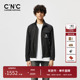 立领夹克外套男2025春夏新款 CNC男装 奥莱薄款 印花休闲透气上衣
