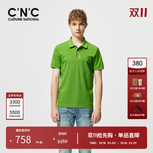 多色纯棉 百搭短袖 CNC男装 男夏季 T恤 奥莱字母LOGO刺绣polo衫