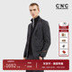 CNC男装 西服外套男 字母印花logo经典 奥莱outlets春秋新款 羊毛时尚
