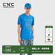 T恤男 轻奢圆领短袖 CNC男装 奥莱莫代尔棉渐变烫钻春夏新品