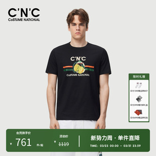 100%棉 经典 CNC男装 T恤夏季 logo杨桃组合上衣男 奥莱多色短袖
