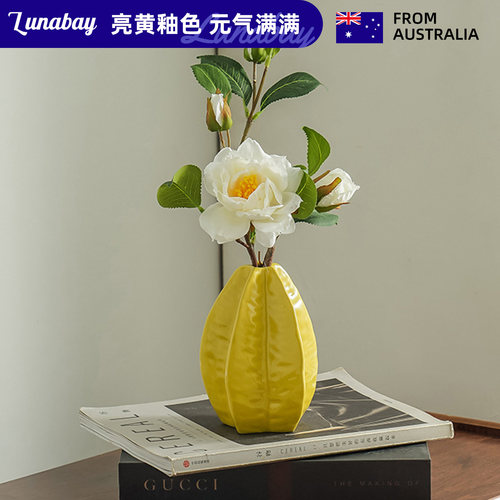 Lunabay可爱笑脸花瓶插花高级感