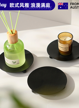 LunaBay澳大利亚北欧风圆形香薰烛台轻奢家居桌面托圆形摆件  LB2
