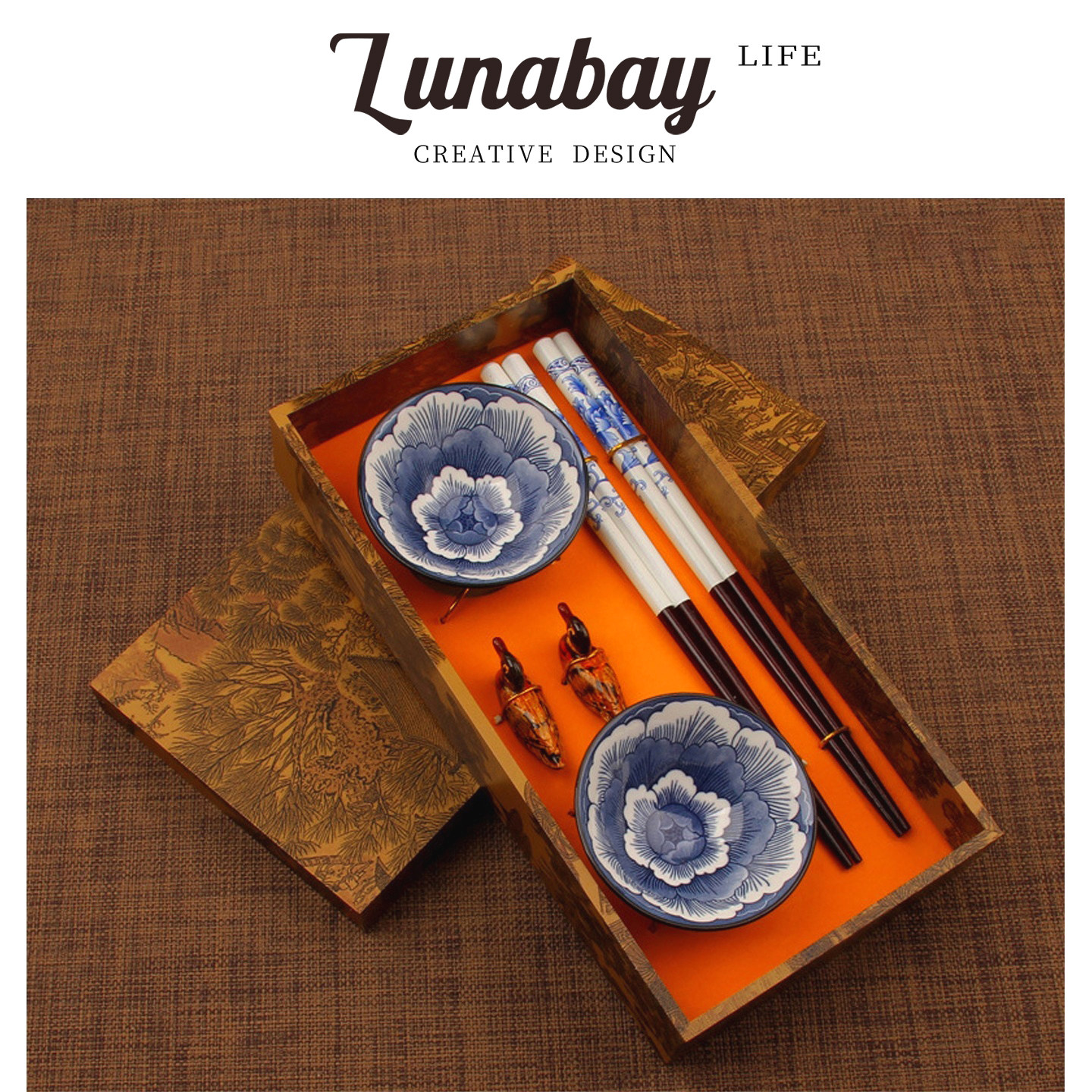 Lunabay质感出众精工细作青花碟