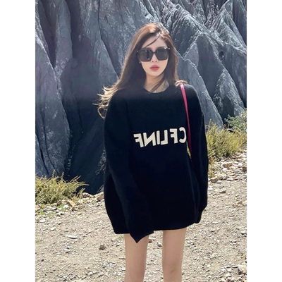 ELOF5206# 官图 实价 华棉复合-薄款310g加绒400g 圆领卫衣女秋冬