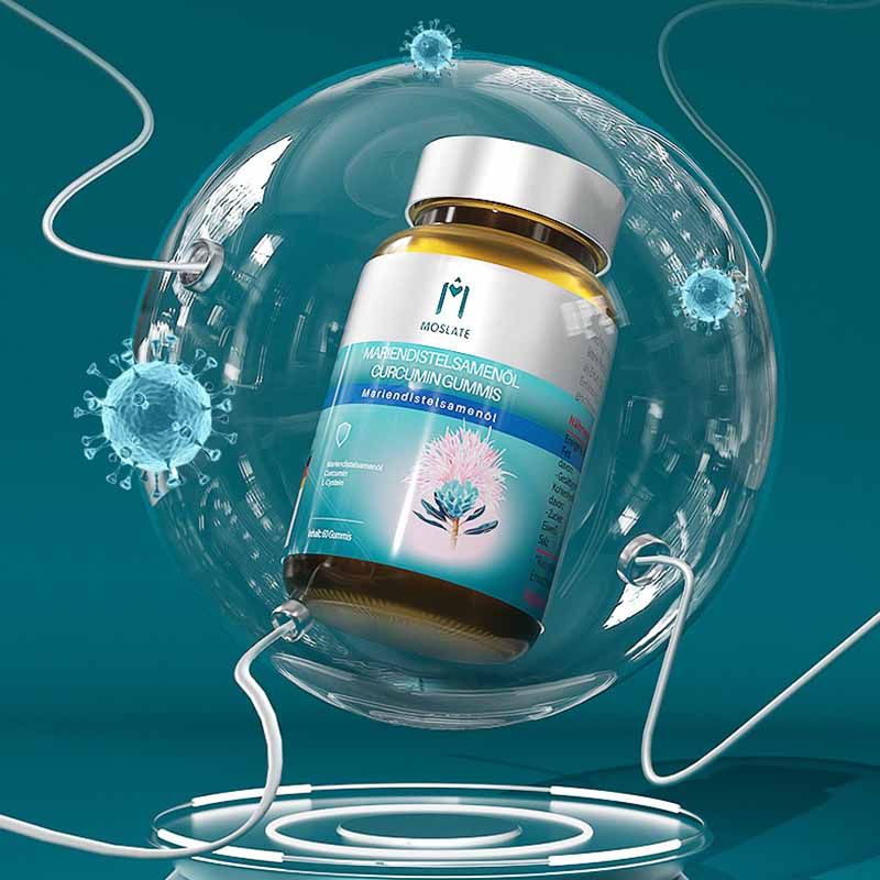 moslate姜黄素水飞蓟奶蓟草进口
