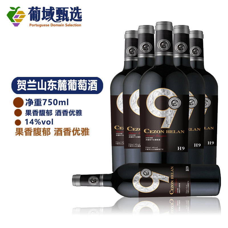 宁夏特级红酒H9贺兰山东麓