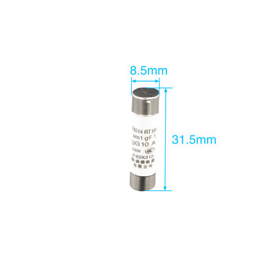 银森陶瓷保险管8.5mX31.5保w险丝R014熔芯RO14熔断器2A4A6A10A