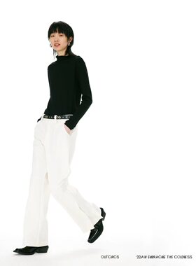 OUTCiRCS  双开微喇裤 「PLEATED PANTS」