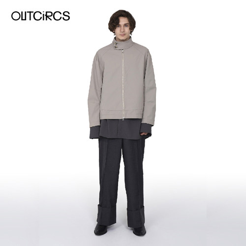 OUTCiRCS秋季廓形立领夹克