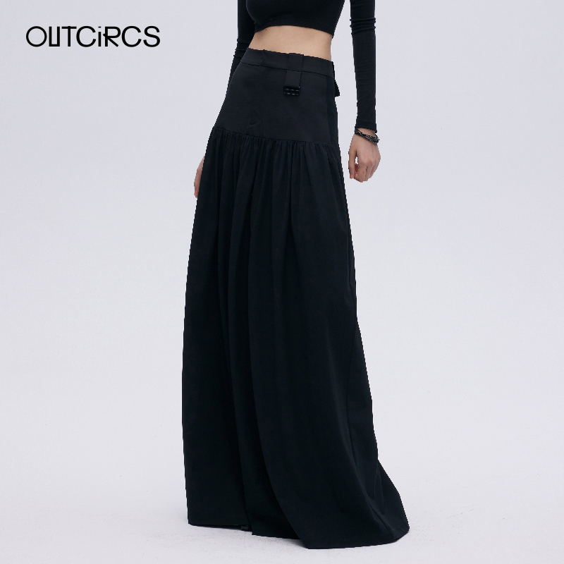 OUTCIRCS长裙伞裙极简金属吊环