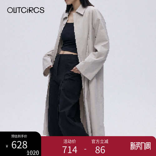 OUTCiRCS折页风衣新款外套