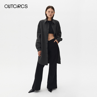 OUTCIRCS解构多形态衬衫裙夏季薄款吊带裙女夏装新款衬衫外套