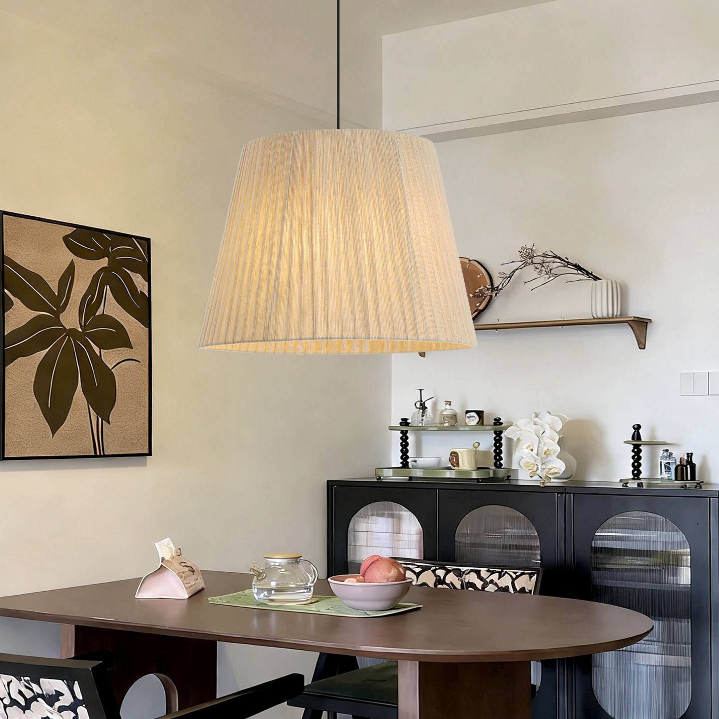 中国风宋代美学餐厅吊灯餐饮酒店民宿卧室客厅书房吧台布艺灯罩,家装灯饰光源,餐厅吊灯,淘宝优惠券,粉丝福利购,淘宝优惠卷