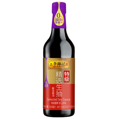 李锦记精选生抽500mL瓶装