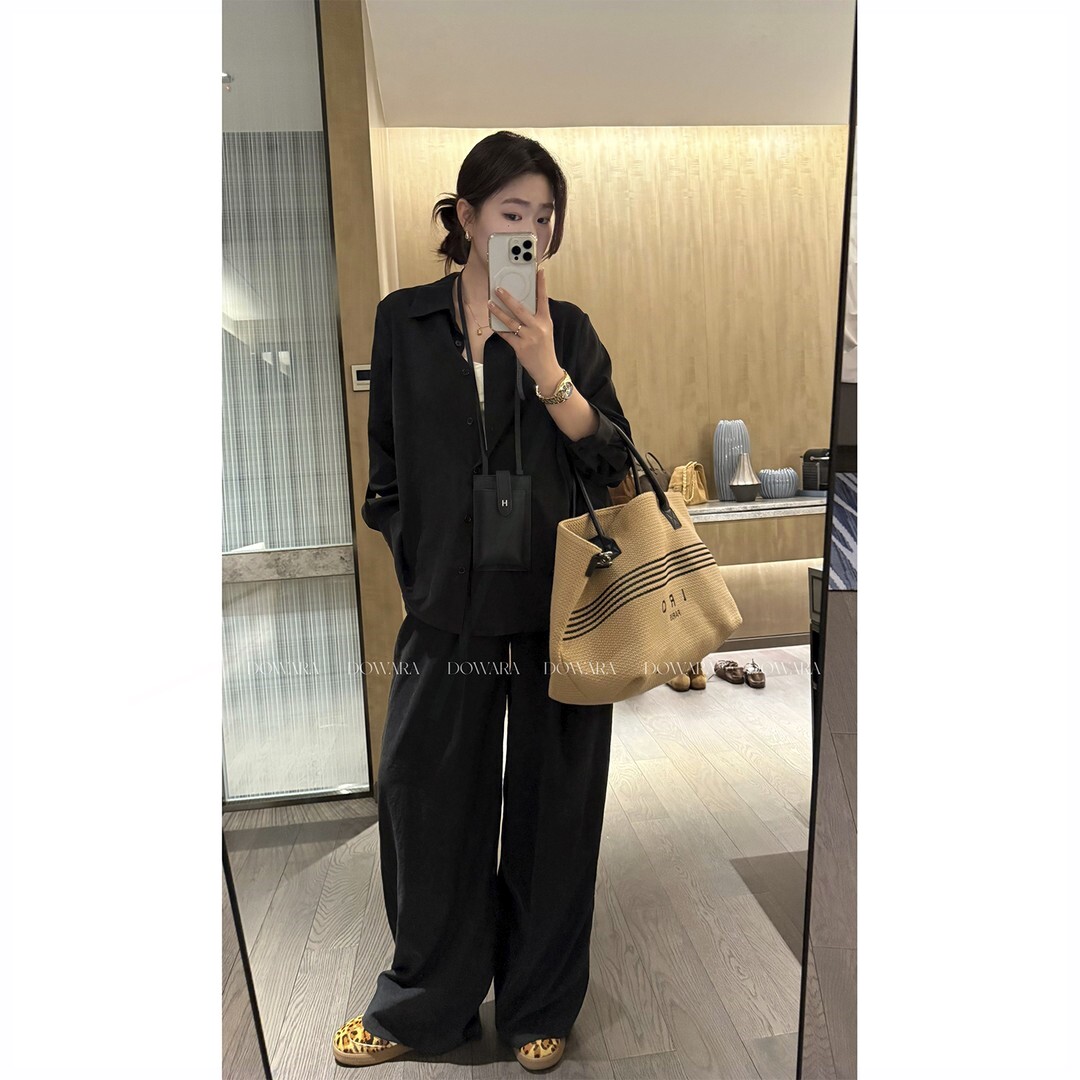 作室原创大婉酱微胖定制【山本套装】慵懒风套装衬衫垂感休闲裤工