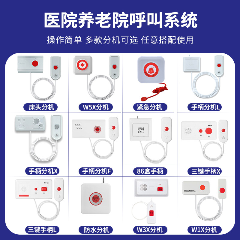涛米医院呼叫器无线养老院病房床头铃病历牌月子中心老人远程紧急呼救