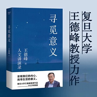 他用四十多年中西方哲学修养帮你厘清现实 书籍 小嘉推荐 寻觅意义 火遍全网演讲合集 正版 复旦大学王德峰教授力作 迷雾