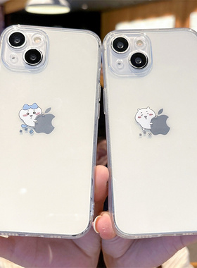 创意chiikawa手机壳适用iphone16苹果15promax情侣14plus简约13新款12mini乌萨奇11吉伊卡哇17小八xr套8/7/6