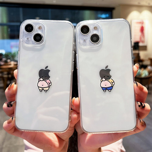 苹果透明软胶情侣创意手机壳