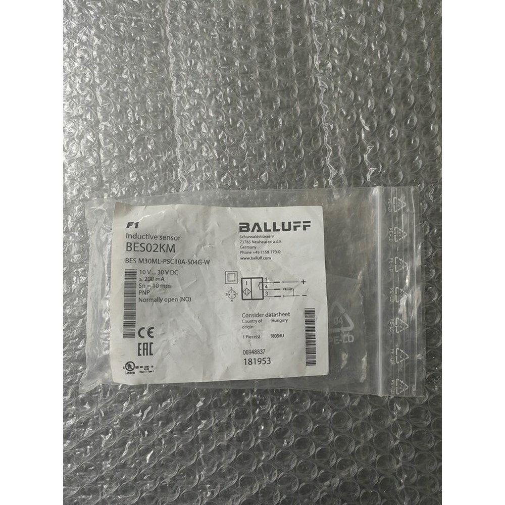 原装BALLUFF巴鲁夫 BES02KM BES M30ML-PSC10A-S04G-W 实物拍 议