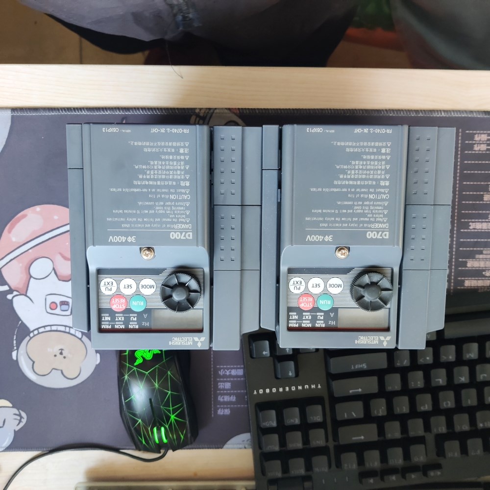 三菱变频器功能完好成色很好 FR-D740-2.2K-CHT 议价