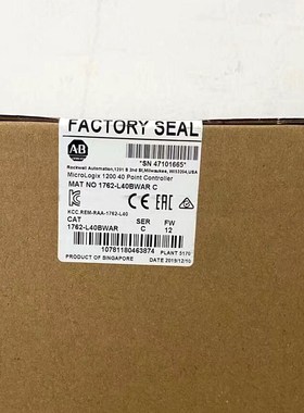 1762-L40BWAR 未拆封现货 标价 议价