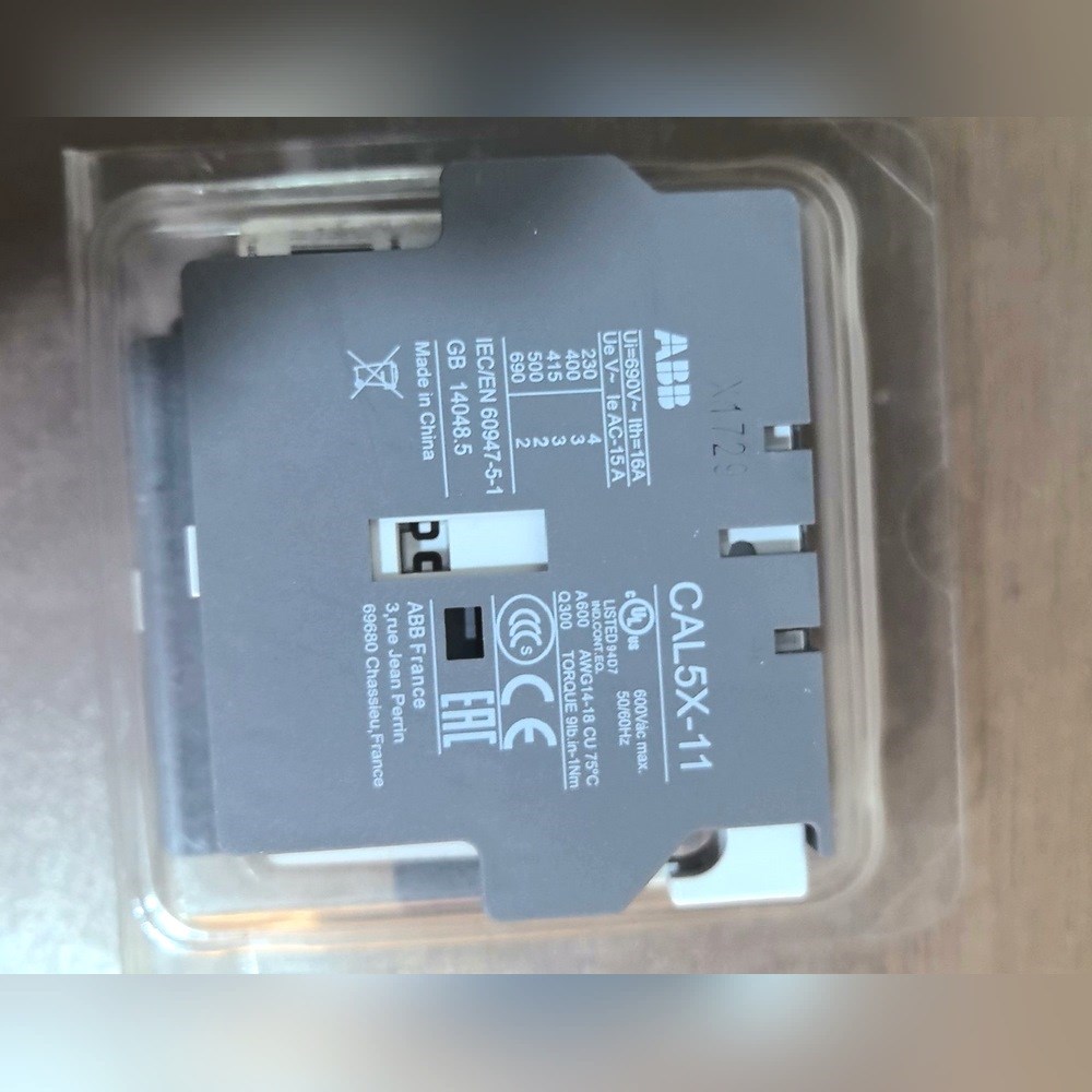 ABB接触器辅助触点CAL5X-11原装实物拍摄 议价