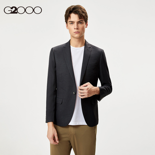 西服正装 G2000男装 一粒扣修身 商务休闲简约西装 男 春秋新款