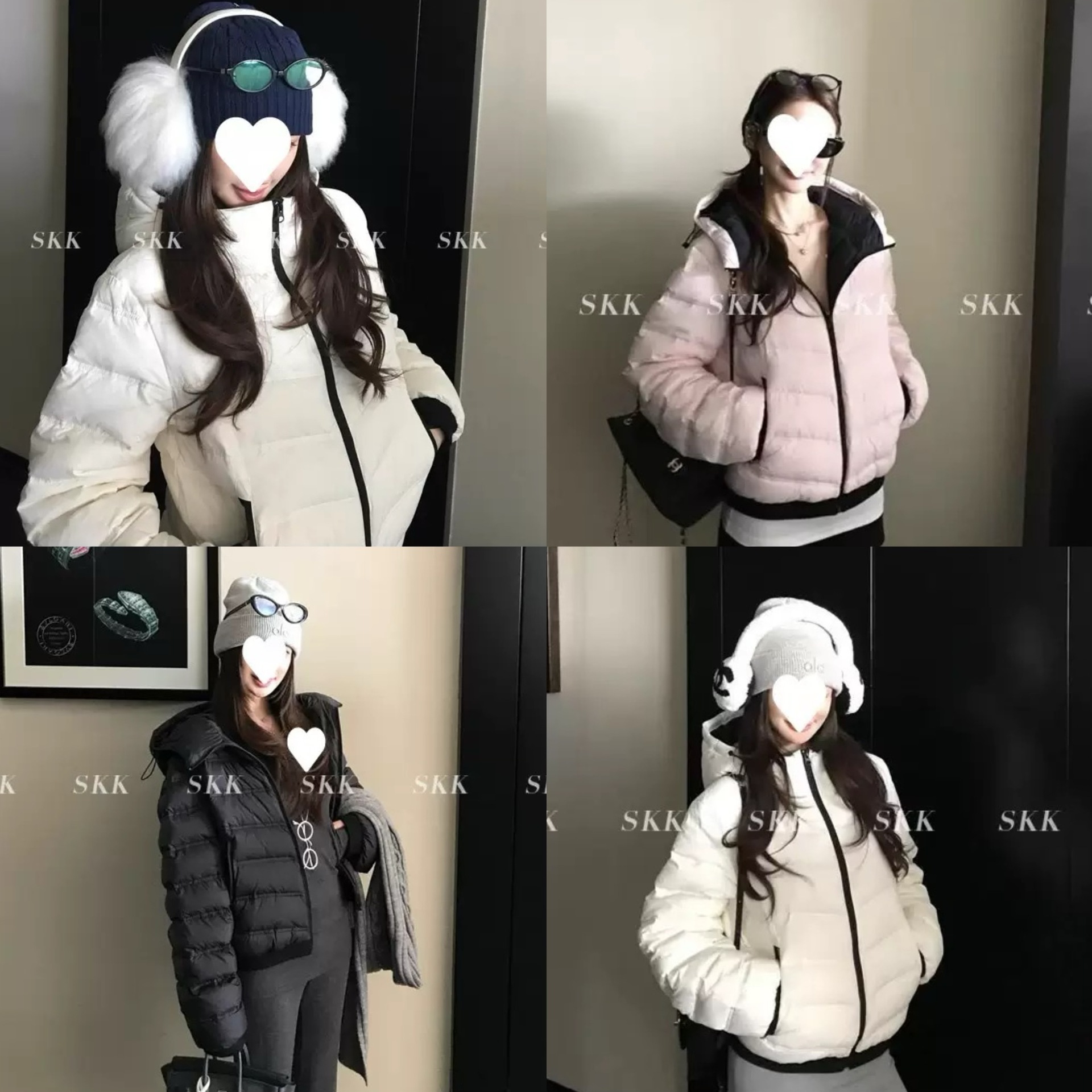 现货Sk Store Mon*ler羽绒出行苾备胆缝压胶白鸭绒排骨羽绒服外套